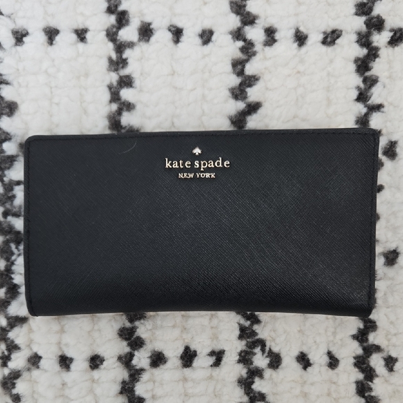 Kate Spade Black Leather Wallet - Picture 1 of 3